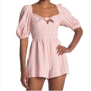 Topshop Front Tie Romper